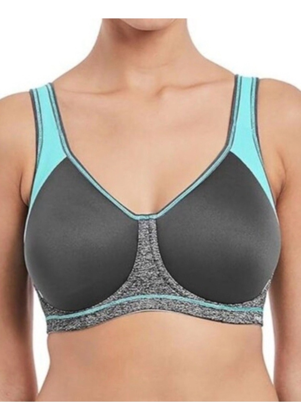 Freya Active Epic Underwire Molded Cup Charcoal Sports Bra 36DD